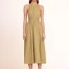 VANESSA DRESS | KHAKI -Staud 027 02310 web
