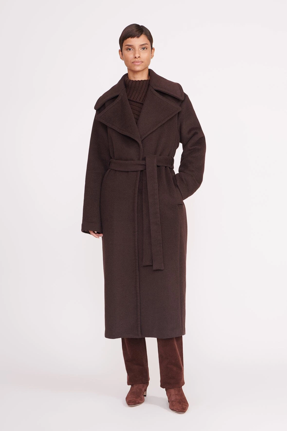 CARVER COAT | DARK CHOCOLATE 3 CARVER COAT | DARK CHOCOLATE
