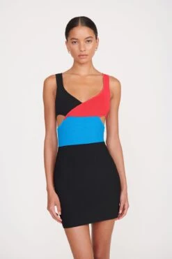 CASSANDRA DRESS | MARBLE WAVE -Staud 036 230516 Staud Fall Ecom 02000 web