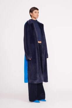 DUBOIS COAT | NAVY DIRECTOR BLUE -Staud 041 230605 Staud Fall Ecom 01392 web
