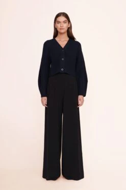 MIRABEL CARDIGAN | NAVY -Staud 049 220915 Staud Resort Ecom 01542 web