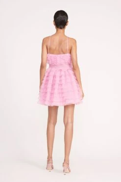 MINI FLORIAN DRESS | TULIP -Staud 129 MINI FLORIAN DRESS CHERRY BLOSSOM 0878 web