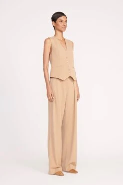 BRETT VEST | CAMEL -Staud 13 BRETT VEST CAMEL 0052 web