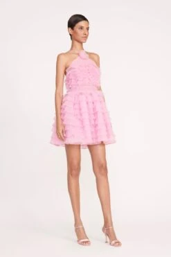 MINI FLORIAN DRESS | TULIP -Staud 131 MINI FLORIAN DRESS CHERRY BLOSSOM 0870 web