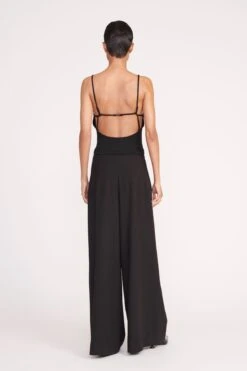 GEORGINA TOP | BLACK -Staud 177 GEORGINA TOP BLACK CALEB PANT 0658 web