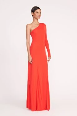 SERENA DRESS | RED ROSE -Staud 18 SERENA DRESS RED ROSE 1398 web