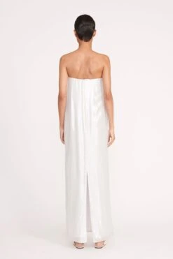 CASEY DRESS | SILVER -Staud 195 CASEY DRESS SILVER 0647 web