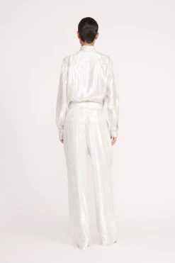 LUISA PANT | SILVER -Staud 209 MARYN TOP SILVER LUISA PANT SILVER 0573 web 207039ae 51ce 46a4 acff 2b029cd8f0a1