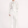 LUISA PANT | SILVER -Staud 214 MARYN TOP SILVER LUISA PANT SILVER 0530 web cd3756ae 1012 4ff1 a668 b55b962781e3