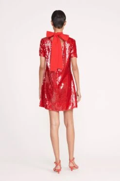 MINI ILANA DRESS | POINSETTIA SEQUINS 9 MINI ILANA DRESS | POINSETTIA SEQUINS -Staud 227 MINI ILANA SEQUIN POINSETTIA 0414 web