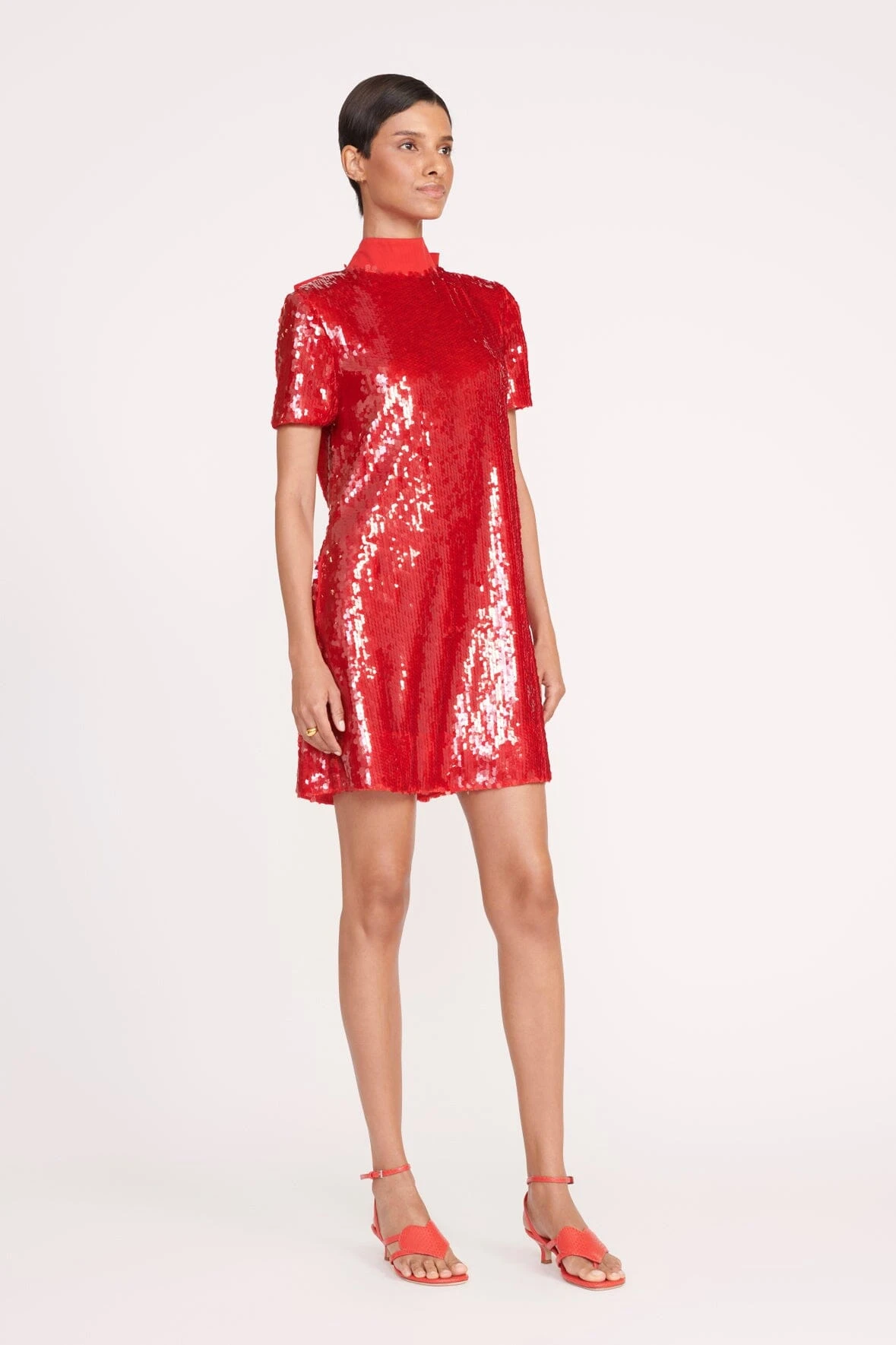 MINI ILANA DRESS | POINSETTIA SEQUINS 5 MINI ILANA DRESS | POINSETTIA SEQUINS - Image 3