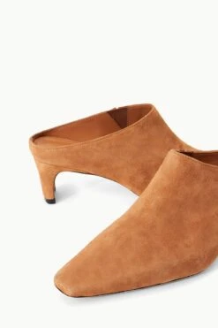 WALLY MULE | TAN SUEDE -Staud 34 1372 TAN