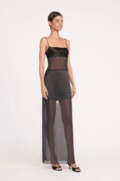 MISTY DRESS | BLACK -Staud 43 MISTY DRESS BLACK 1284 web