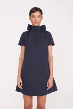 MINI ILANA DRESS | NAVY -Staud 8 Pre Fall 004 00098 web
