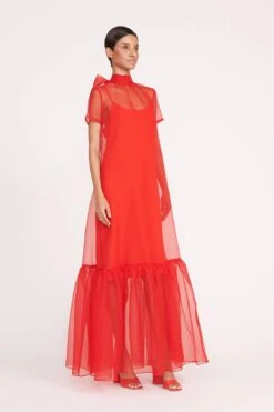 CALLUNA DRESS | RED ROSE -Staud 89 CALLUNA DRESS RED ROSE 1048 web