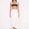 ANGELICA COVERUP SKIRT | WHITE 2 ANGELICA COVERUP SKIRT | WHITE -Staud ANGELICA WRAP SKIRT WHITE 01376 web