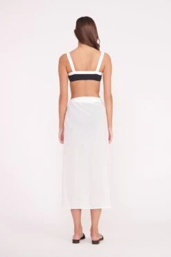 ANGELICA COVERUP SKIRT | WHITE -Staud ANGELICA WRAP SKIRT WHITE 01387 web