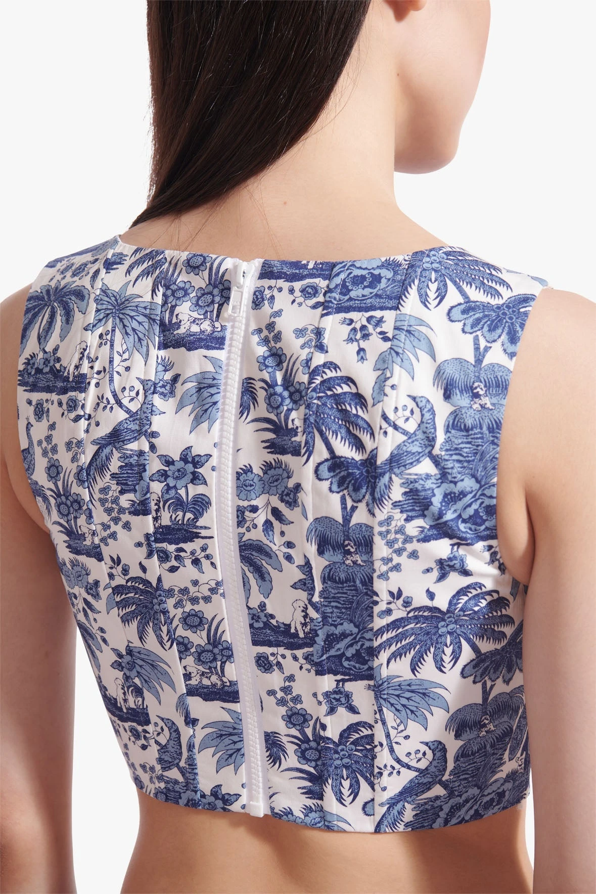 ALICE TOP | CHINA BLUE TOILE 4 ALICE TOP | CHINA BLUE TOILE - Image 2