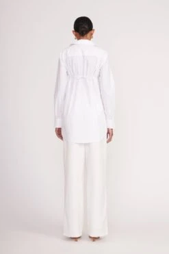 ALITA TUNIC | WHITE 16 ALITA TUNIC | WHITE -Staud Alita Tunic White Luisa Pant Ivory 00251 web