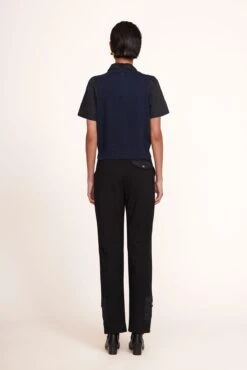 SESAME PANT | BLACK -Staud Arya Top Navy Black Sesame Pant Black 007 edit web 83b35da9 0914 44d9 838e 1e4ebda86e67