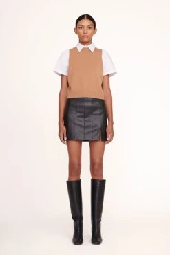 ARYA TOP | TAN WHITE -Staud Arya Top Tan White 002 edit web