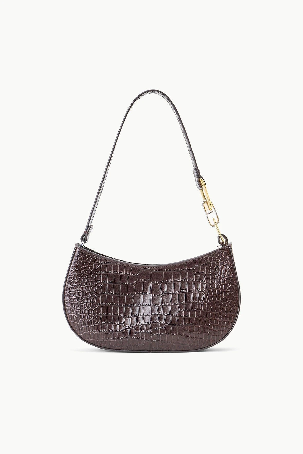 BRADY SHOULDER BAG | ESPRESSO CROC EMBOSSED 3 BRADY SHOULDER BAG | ESPRESSO CROC EMBOSSED