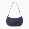 BRADY SHOULDER BAG | NAVY HAIRCALF -Staud BRADY NAVY