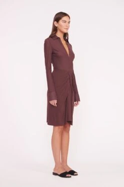 BRENDAN DRESS | BARK -Staud BRENDAN DRESS BARK 01427 web