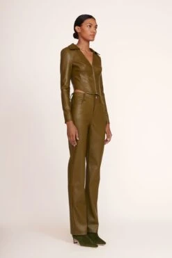 WALLY ANKLE BOOT | OLIVE SUEDE 12 WALLY ANKLE BOOT | OLIVE SUEDE -Staud Brushes Top Avocado Chisel Pant Avocado 084 edit web cfc9c076 c436 4e32 9e20 4b3f68c5837d