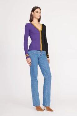 THE STAUD NFL CARGO SWEATER | BALTIMORE RAVENS -Staud CARGO SWEATER BALTIMORE RAVENS 1084 web