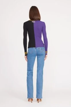 THE STAUD NFL CARGO SWEATER | BALTIMORE RAVENS -Staud CARGO SWEATER BALTIMORE RAVENS 1095 web