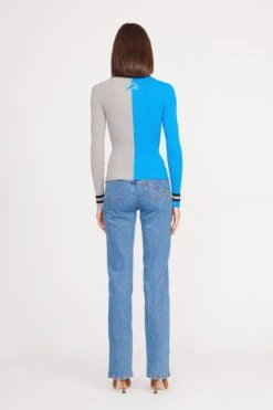 THE STAUD NFL CARGO SWEATER | DETROIT LIONS -Staud CARGO SWEATER DETROIT LIONS 0994 web