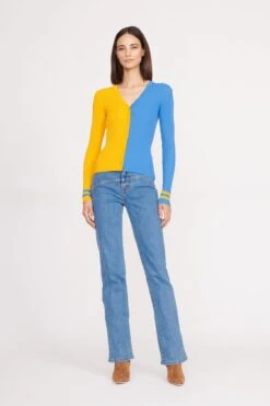 THE STAUD NFL CARGO SWEATER | LOS ANGELES CHARGERS -Staud CARGO SWEATER LOS ANGELES CHARGERS 0110 web