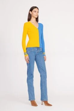 THE STAUD NFL CARGO SWEATER | LOS ANGELES CHARGERS -Staud CARGO SWEATER LOS ANGELES CHARGERS 0113 web