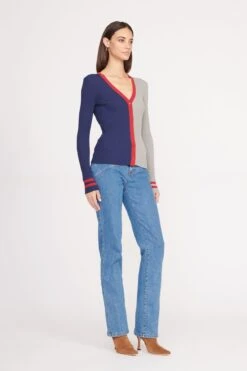 THE STAUD NFL CARGO SWEATER | NEW ENGLAND PATRIOTS -Staud CARGO SWEATER NEW ENGLAND PATRIOTS 0600 web