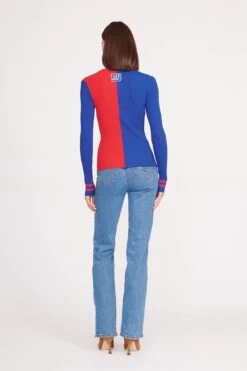 THE STAUD NFL CARGO SWEATER | NEW YORK GIANTS -Staud CARGO SWEATER NEW YORK GIANTS 0482 web