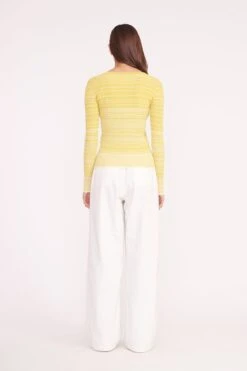 CARGO SWEATER | POLLEN WHITE -Staud CARGO SWEATER POLLEN WHITE LUISA IVORY 05056 web 81170335 2fa5 4128 b62d 159ba9a57783