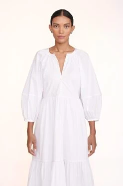 DEMI DRESS | WHITE -Staud Demi Dress White 00050 web