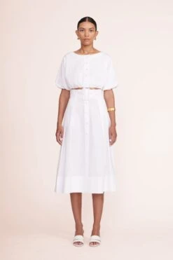 JULES BLOCK HEEL | PAPER 12 JULES BLOCK HEEL | PAPER -Staud Ellington Top White Kingsley Skirt White 00034 web 2