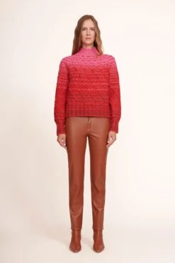 WALLY ANKLE BOOT | TAN -Staud Evelyn Sweater Lollipop Cherry Elliot Pant Fire 002 edit web