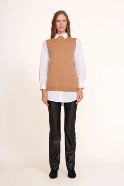 AIMEE SHORT BOOT | BLACK SUEDE 18 AIMEE SHORT BOOT | BLACK SUEDE -Staud Fern Dress Tan White 018 edit web