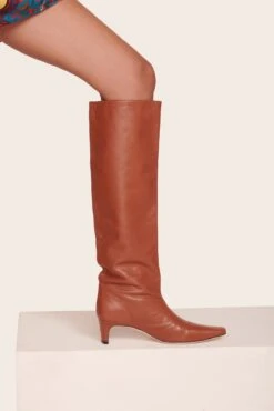 WALLY BOOT | TAN 15 WALLY BOOT | TAN -Staud Frames Dress Patchwork Foulard 356 web