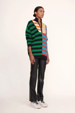 HAMPTON SWEATER | CABANA STRIPE MULTI -Staud Hampton Sweater Cabana Stripe 004 edit web