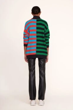 HAMPTON SWEATER | CABANA STRIPE MULTI -Staud Hampton Sweater Cabana Stripe 007 edit web