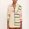 HAMPTON SWEATER | CREME RAINBOW MULTI -Staud Hampton Sweater Creme Multi 008 edit web