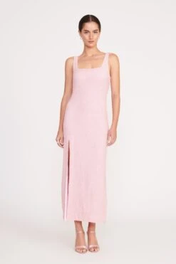 MIDI LE SABLE DRESS | CHERRY BLOSSOM 13 MIDI LE SABLE DRESS | CHERRY BLOSSOM -Staud IRIE DRESS POINSETTIA 1670 web