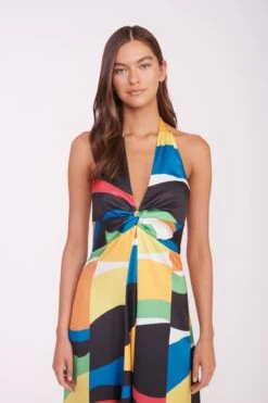 JENNIFER DRESS | MARBLE WAVE -Staud JENNIFER DRESS MARBLE WAVE 04699 2 web