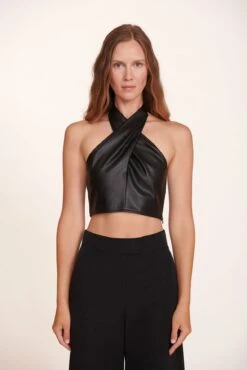 KAI TOP | BLACK VEGAN LEATHER