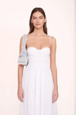 TOMMY BEADED BAG | LIGHT BLUE CREAM -Staud LANDRY DRESS WHITE 00214 web 115607f3 d978 4c5e 8d7f bd9caf01bde6