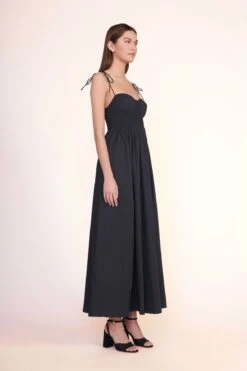 New Release -Staud Landry Dress Black 00542 web